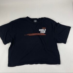 Riot Queen Crop Top Tshirt Womens XL Black1969 World Tour